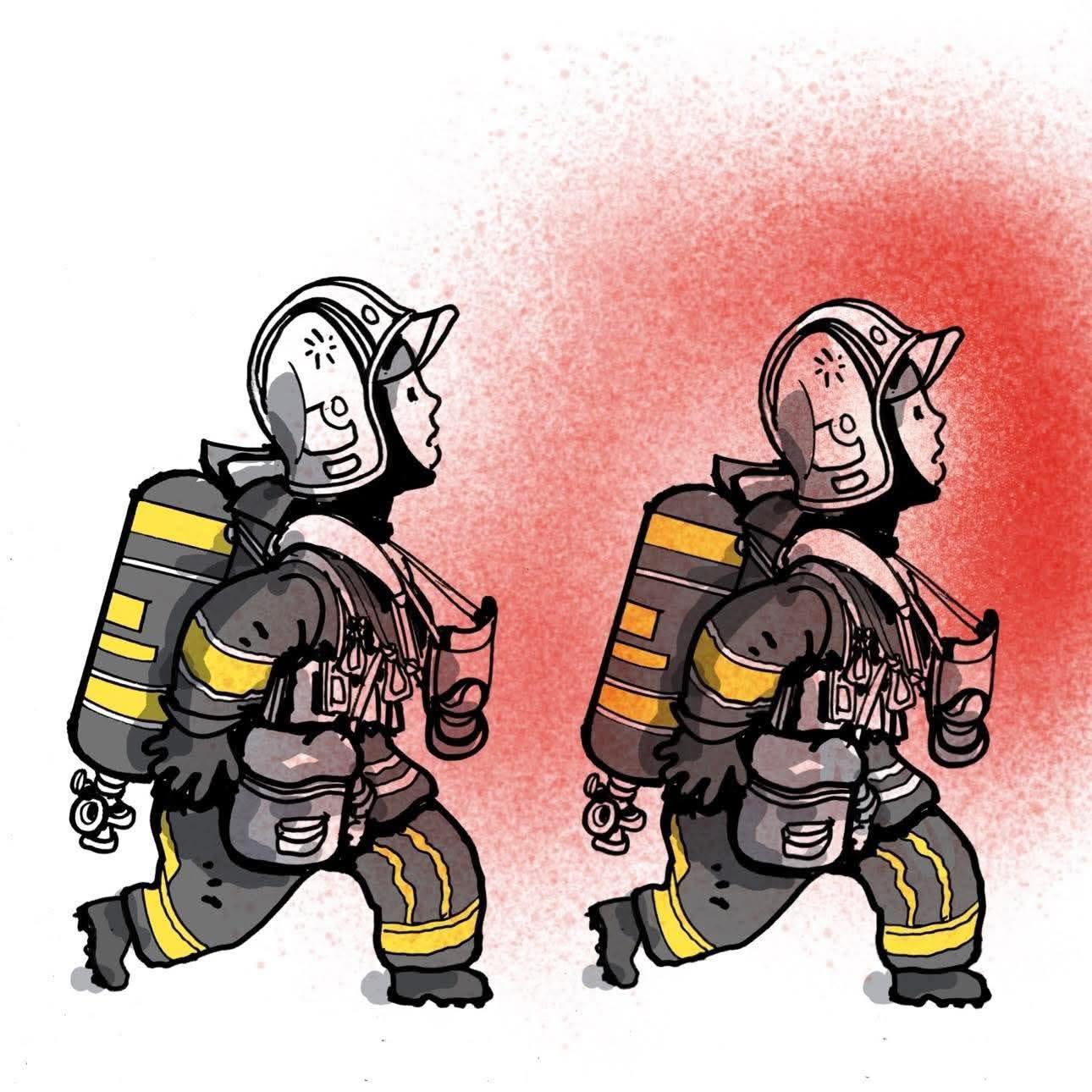 hommage solennel aux pompiers